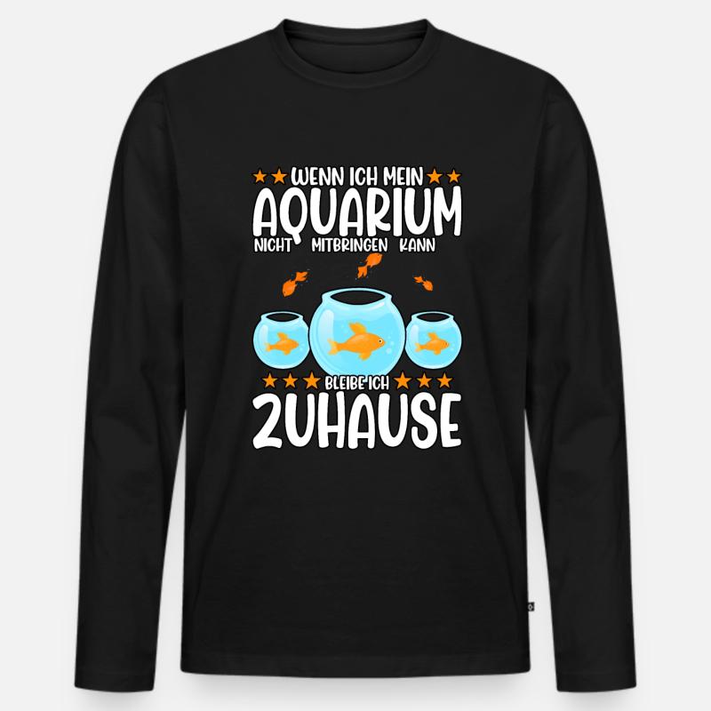 Aquarianer - Männer Premium Bio Langarmshirt - Schwarz