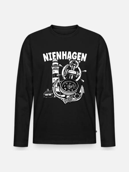Nienhagen - Men's Premium Organic Long Sleeve Shirt - black