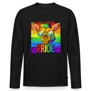 Pride LGBTQ Christopher Street Day Costume Pride - Men's Premium Organic Long Sleeve Shirt - black - Front - Nico (187cm)