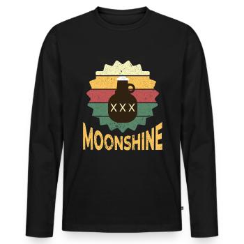 Schnaps brennen Schnapsbrenner Selbstgebrannter - Männer Premium Bio Langarmshirt - Schwarz - Vorne - Nico (187cm)
