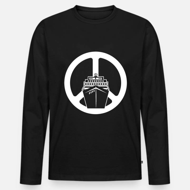 Kreuzfahrt - Männer Premium Bio Langarmshirt - Schwarz