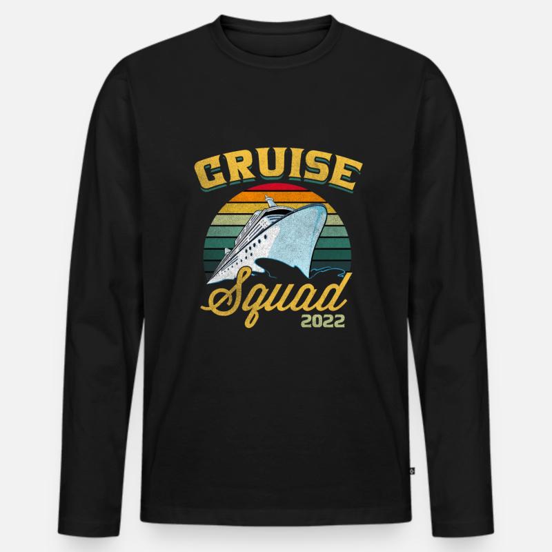 Kreuzfahrt - Männer Premium Bio Langarmshirt - Schwarz