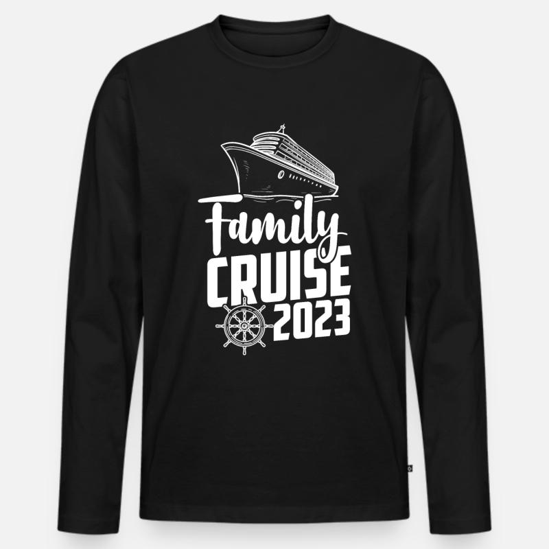 Kreuzfahrt - Männer Premium Bio Langarmshirt - Schwarz