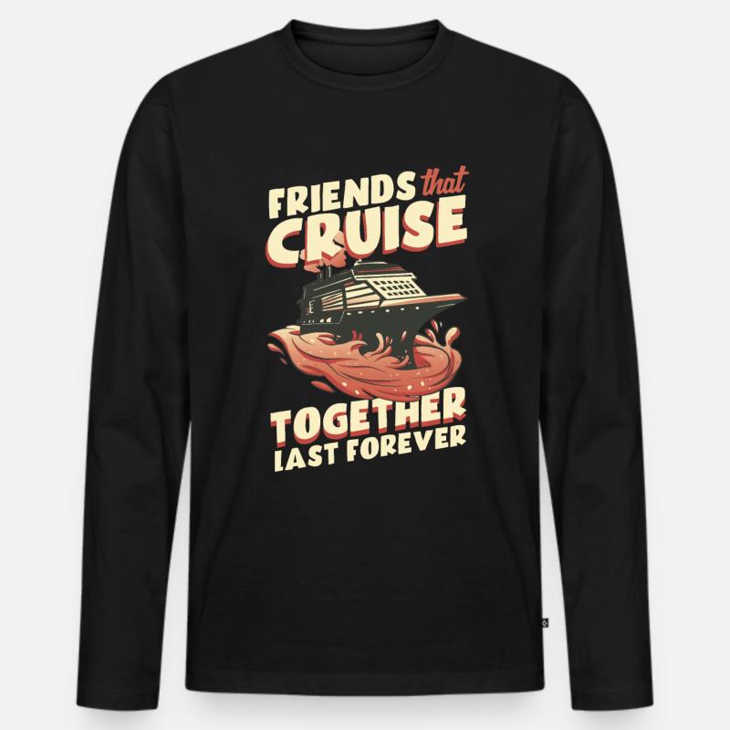 Kreuzfahrt - Männer Premium Bio Langarmshirt - Schwarz