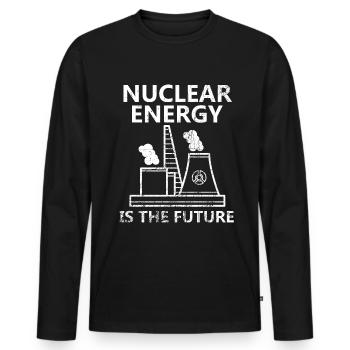 Nuclear Power Plant Nuclear Power Nuclear Climate Change - Men's Premium Organic Long Sleeve Shirt - black - Front - Nico (187cm)