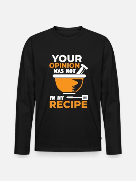 Cuisinier Chef étoilé Gastro Restaurant - T-shirt manches longues Premium bio Homme - noir