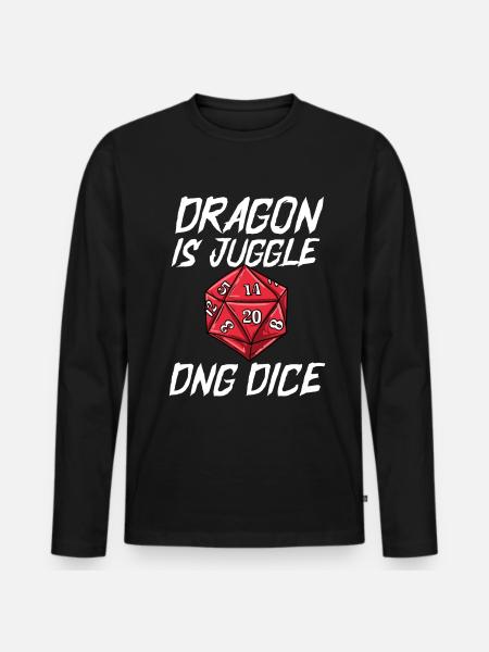 Jonglieren - Männer Premium Bio Langarmshirt - Schwarz