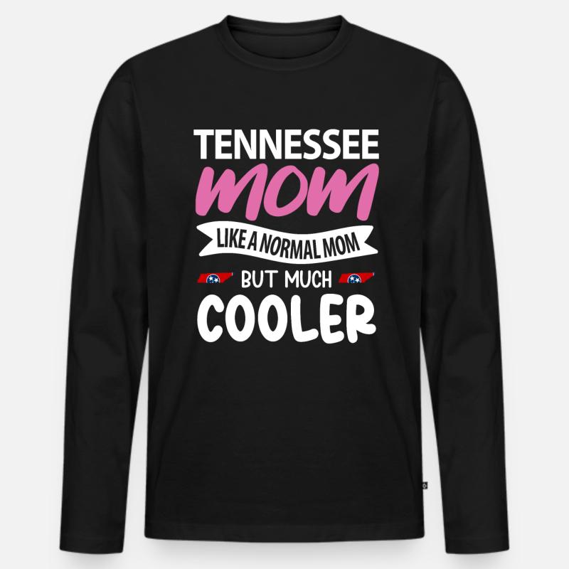 Tennessee mutter geschenk - Männer Premium Bio Langarmshirt - Schwarz
