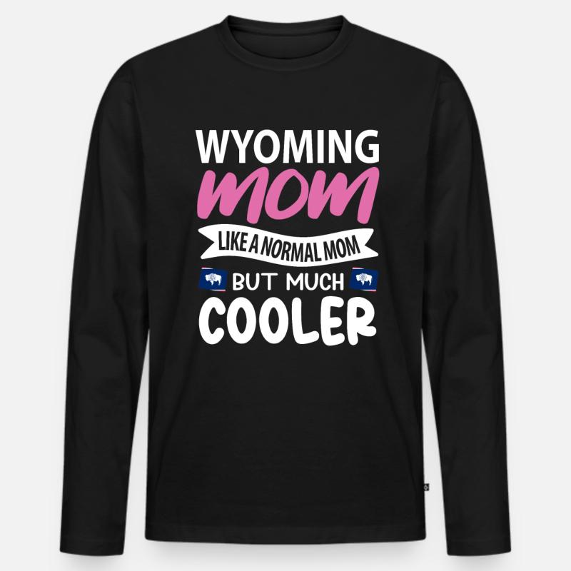 Wyoming ehefrau geschenk - Männer Premium Bio Langarmshirt - Schwarz
