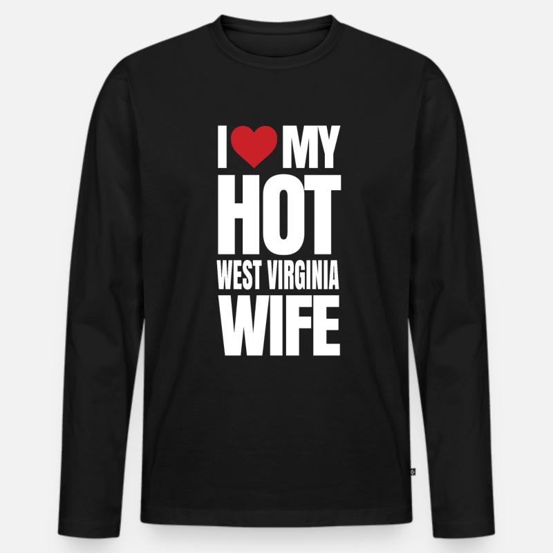 Wisconsin bewohner geschenk - Männer Premium Bio Langarmshirt - Schwarz