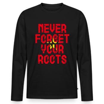 Vietnam Roots Cadeau - T-shirt manches longues Premium bio Homme - noir - Devant - Nico (187cm)
