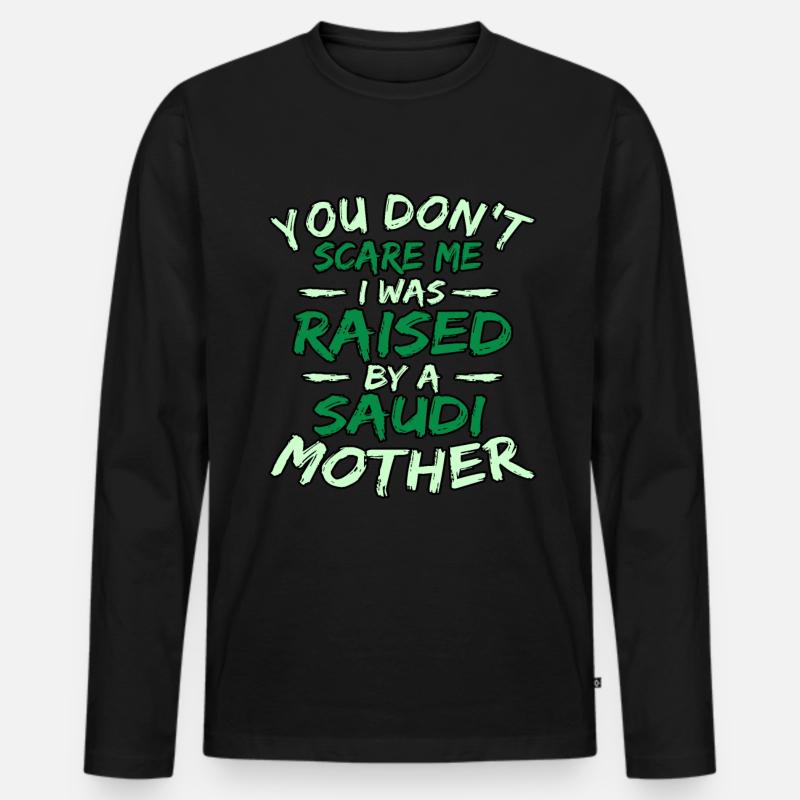 Saudi arabien - Männer Premium Bio Langarmshirt - Schwarz