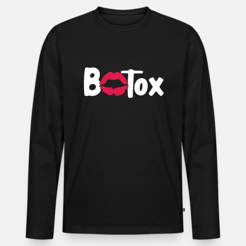 Botox - Männer Premium Bio Langarmshirt - Schwarz