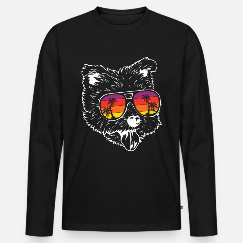 West highland terrier - Männer Premium Bio Langarmshirt - Schwarz