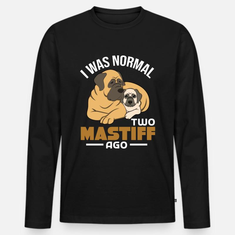 Mastiff - Männer Premium Bio Langarmshirt - Schwarz