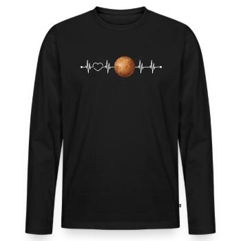 Mercure - T-shirt manches longues Premium bio Homme - noir - Devant - Nico (187cm)