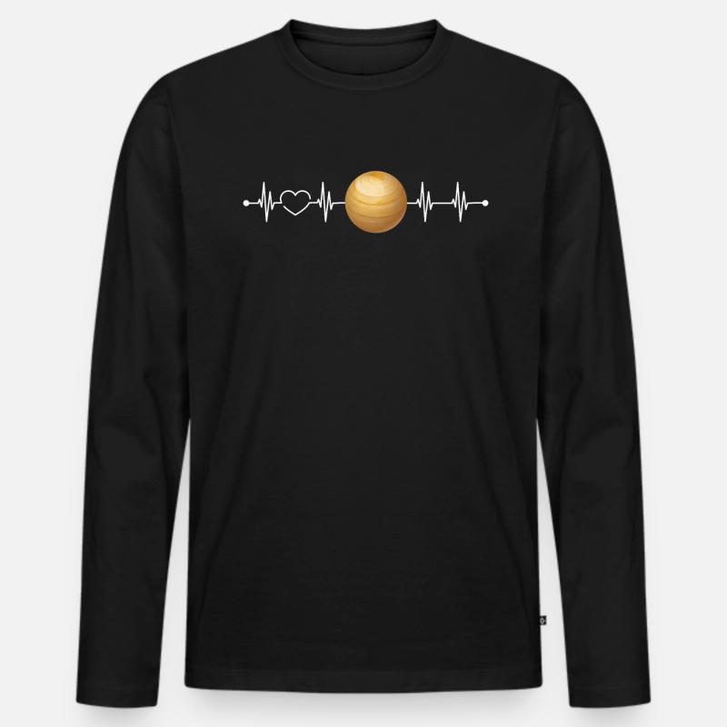 Venus - Männer Premium Bio Langarmshirt - Schwarz