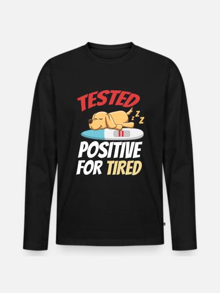 Sleeping Sweet Gift - Men's Premium Organic Long Sleeve Shirt - black