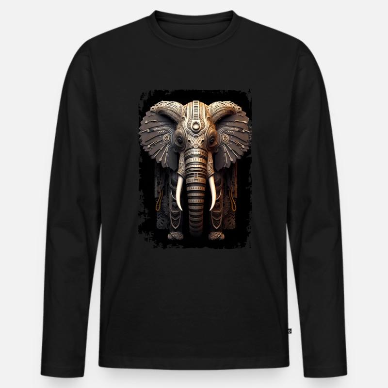Mammut - Männer Premium Bio Langarmshirt - Schwarz