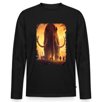 Mammoth - Men's Premium Organic Long Sleeve Shirt - black - Front - Nico (187cm)