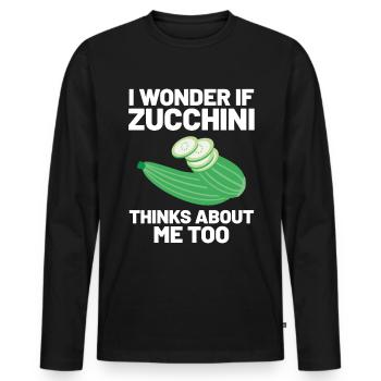 Virtual Reality VR Geschenk - Männer Premium Bio Langarmshirt - Schwarz - Vorne - Nico (187cm)
