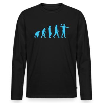 Virtual Reality VR Geschenk - Männer Premium Bio Langarmshirt - Schwarz - Vorne - Nico (187cm)