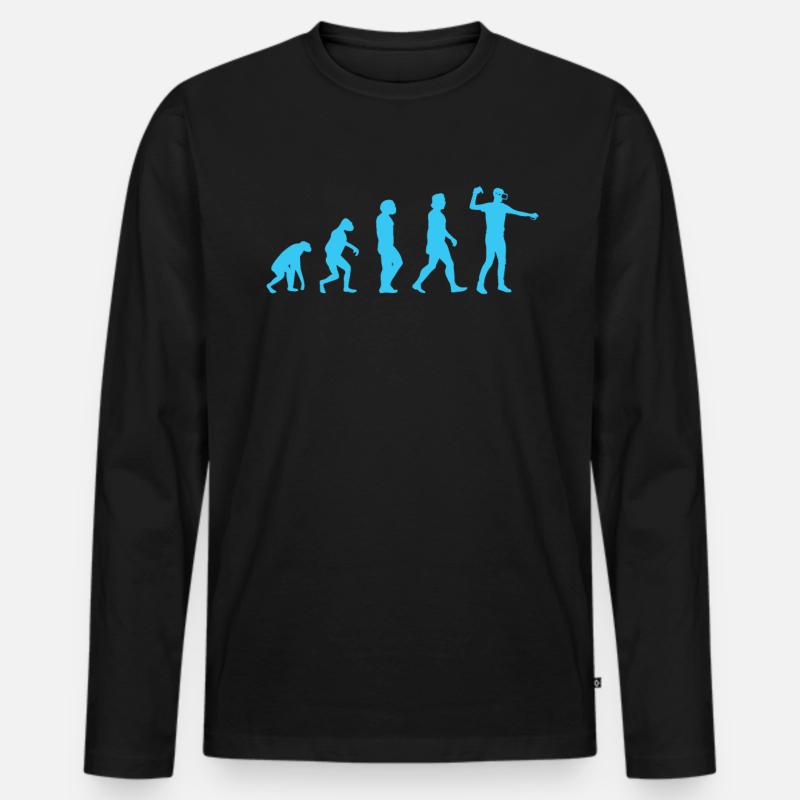 Virtual Reality VR Geschenk - Männer Premium Bio Langarmshirt - Schwarz
