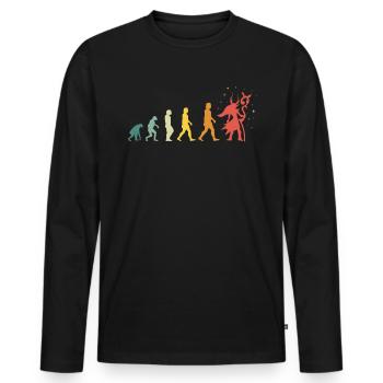 Cadeau VR de réalité virtuelle - T-shirt manches longues Premium bio Homme - noir - Devant - Nico (187cm)