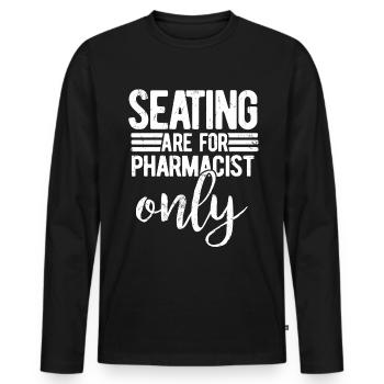 Pharmacist - Men's Premium Organic Long Sleeve Shirt - black - Front - Nico (187cm)