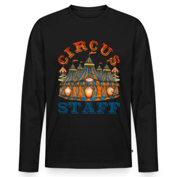 Circus Artist Circus Lover Gift Circus - Men's Premium Organic Long Sleeve Shirt - black - Front - Nico (187cm)