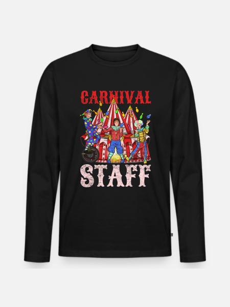 Karneval Cirkus Artist Klovn Gave Cirkus - Premium økologisk langærmet T-shirt til mænd - sort
