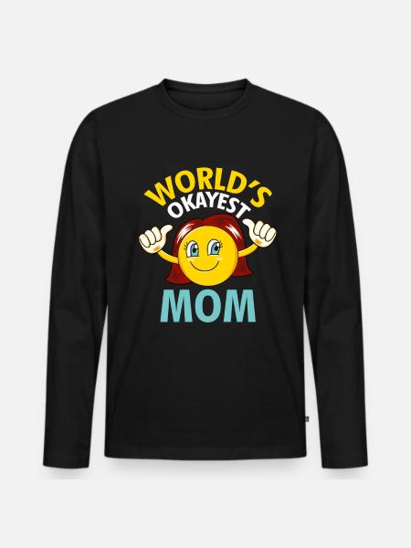 Fête des mères Maman - T-shirt manches longues Premium bio Homme - noir