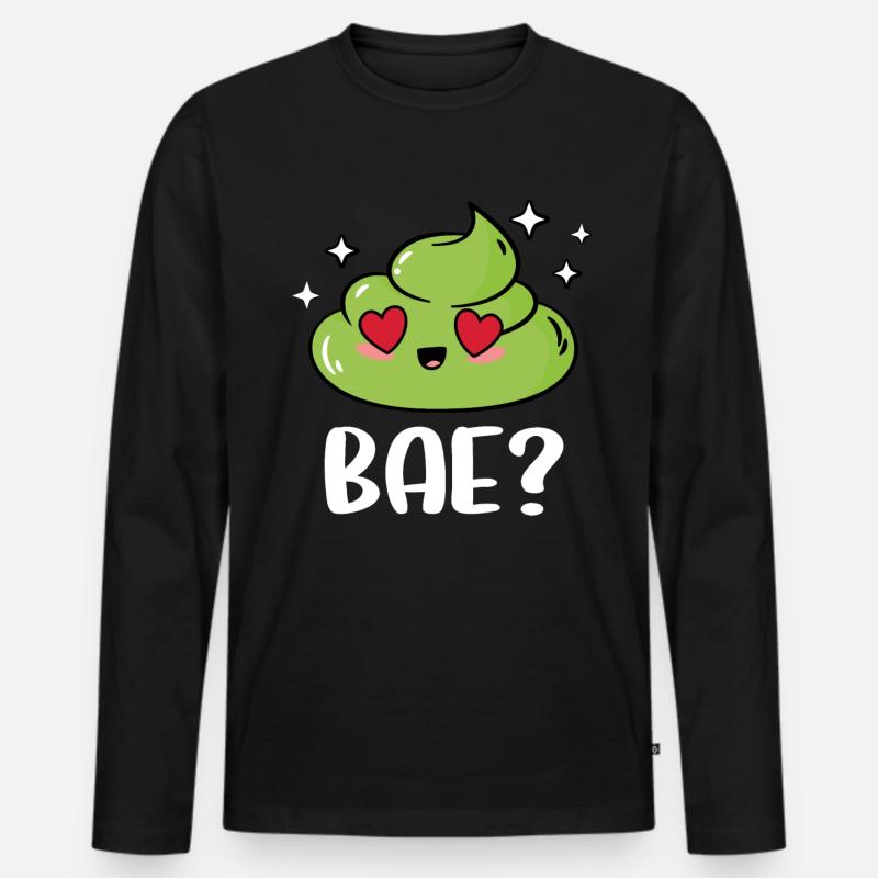 Wasabi - Männer Premium Bio Langarmshirt - Schwarz