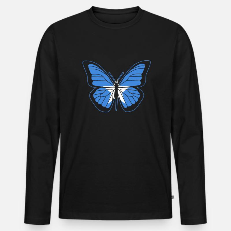 Somalia - Männer Premium Bio Langarmshirt - Schwarz