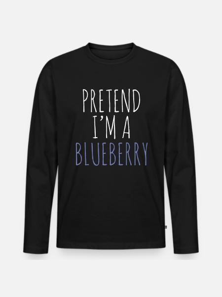 Blauberren Blauberre Geschenk - Männer Premium Bio Langarmshirt - Schwarz