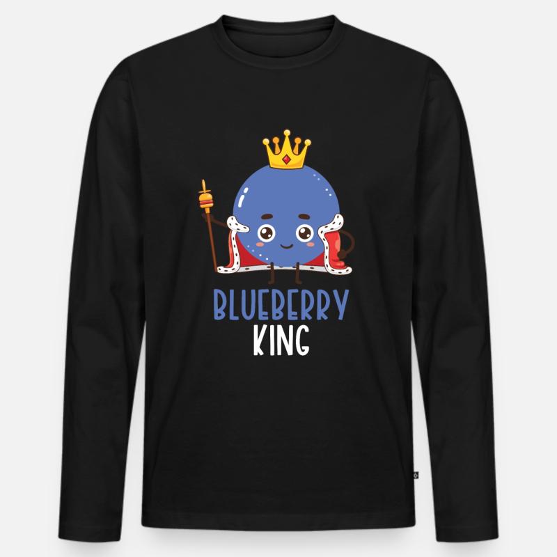 Blauberren Blauberre Geschenk - Männer Premium Bio Langarmshirt - Schwarz