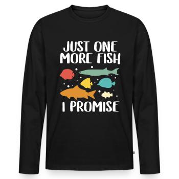 Aquarium - Men's Premium Organic Long Sleeve Shirt - black - Front - Nico (187cm)