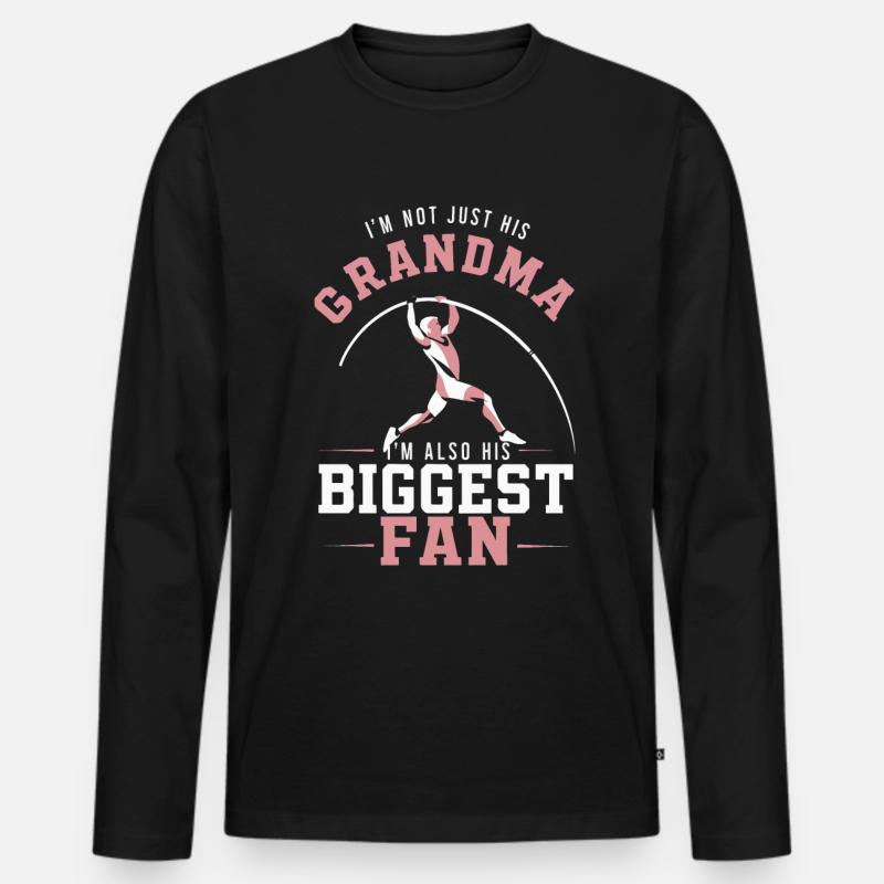 Stabhochspringer-Geschenk - Männer Premium Bio Langarmshirt - Schwarz
