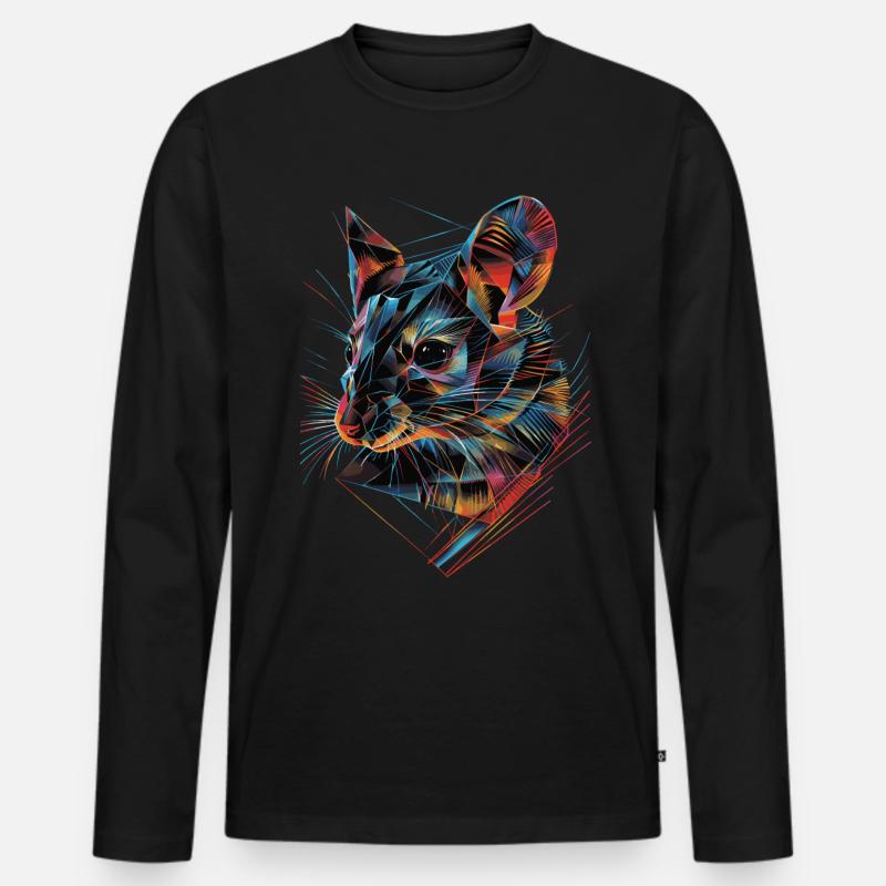 Siebenschläfer - Männer Premium Bio Langarmshirt - Schwarz