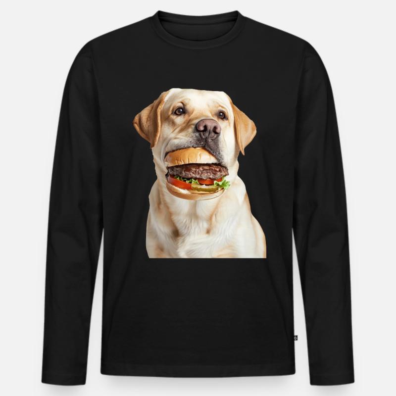 Labrador Retriever - Männer Premium Bio Langarmshirt - Schwarz