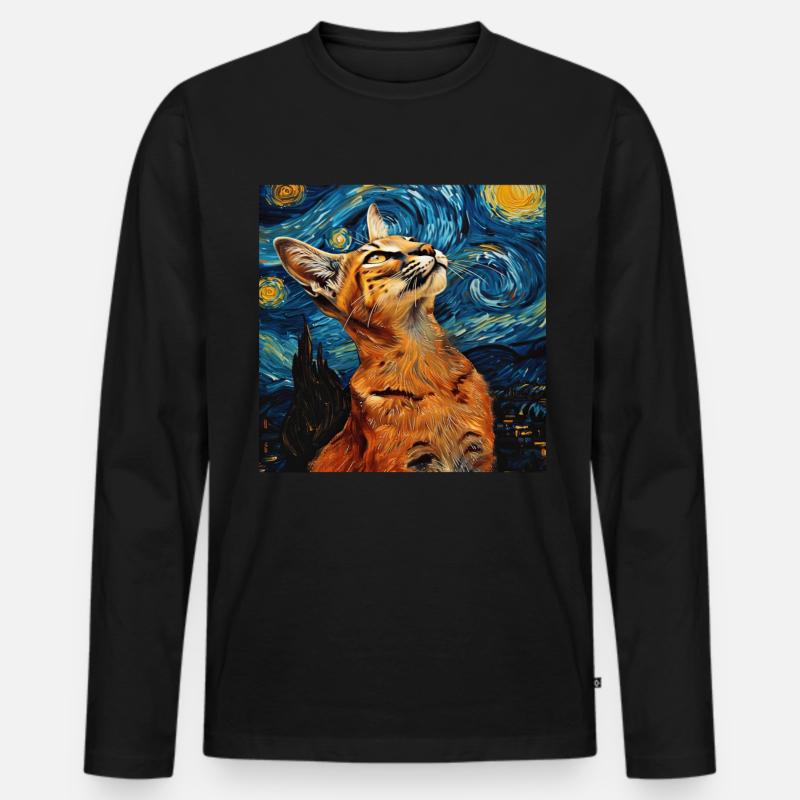 Karakal - Männer Premium Bio Langarmshirt - Schwarz