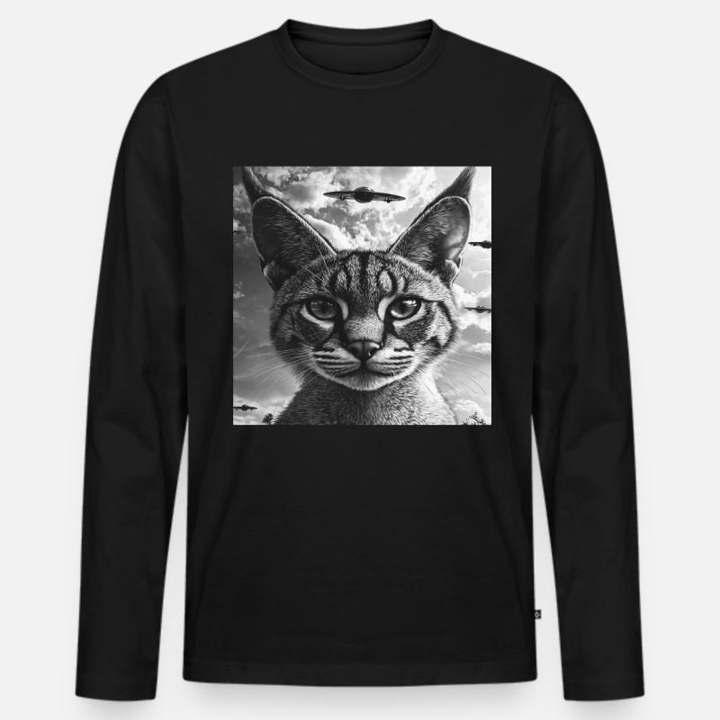 Karakal - Männer Premium Bio Langarmshirt - Schwarz