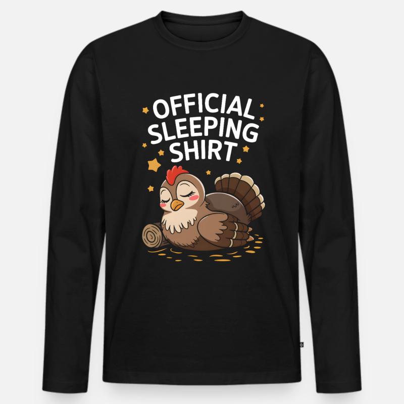 Auerhahn - Männer Premium Bio Langarmshirt - Schwarz