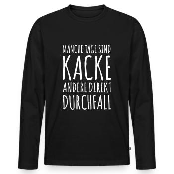 Altenpflege Pfleger Pandemie Krankenpflege - Männer Premium Bio Langarmshirt - Schwarz - Vorne - Nico (187cm)