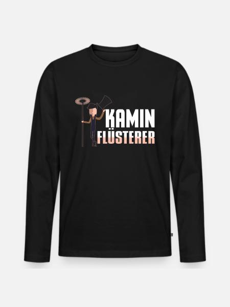 Schornsteinfeger - Kamin Flüsterer - Männer Premium Bio Langarmshirt - Schwarz