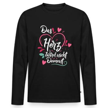 Altenpflegerin Altenpfleger Altenheim Geschenk - Männer Premium Bio Langarmshirt - Schwarz - Vorne - Nico (187cm)