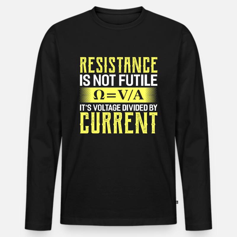 Physics Physicist Science Chemistry Gift - Men's Premium Organic Long Sleeve Shirt - black