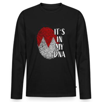 It’s in my DNA - Franken Oberfranken Unterfranken - T-shirt manches longues Premium bio Homme - noir - Devant - Nico (187cm)