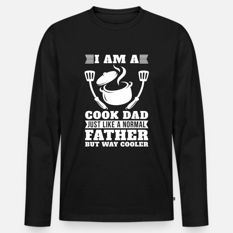 Chef Chef Chef Kitchen - Men's Premium Organic Long Sleeve Shirt - black