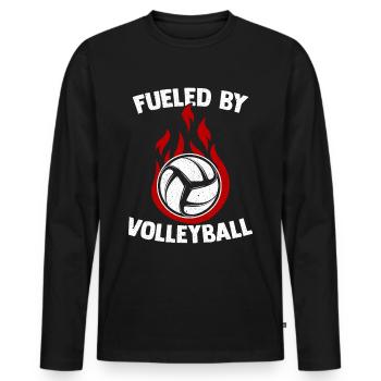 Volleyball Beach Volleyball - Men's Premium Organic Long Sleeve Shirt - black - Front - Nico (187cm)